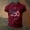 Wine, variant on Patriotic American Flag Clothing, Men's 4th of July Crew Neck Casual Summer Breathable Wear Tee