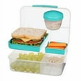 thumbnail image 3 of Sistema To Go Collection Bento Box and Food Storage Container, 6.9 Cup, Clear, Assorted Color Klips, 1.65L, Colours may vary., 3 of 4