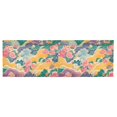 thumbnail image 6 of Yayeee Kitchen Valance Rod Pocket 54" x 18" Living Room Window Curtain, Yellow Floral Wave, 6 of 6
