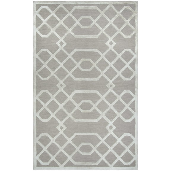Gatney Rugs Fiona Area Rug ME316A Beige Crosses Angled 3' x 5' Rectangle