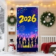 thumbnail image 5 of Steadline 2026 New Year Happy Door Curtain 180x90cm Multi-Color Holiday Fabric Decoration Spring Festival Door Cover Christmas Home Decor Party Background Decoration, 5 of 7