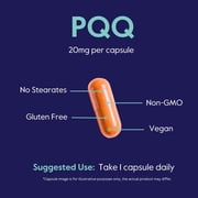 PQQ 20mg (Pyrroloquinoline Quinone) (240 Vegetarian Capsules) (120 x 2) - No Stearates - Vegan - Non GMO - Gluten Free