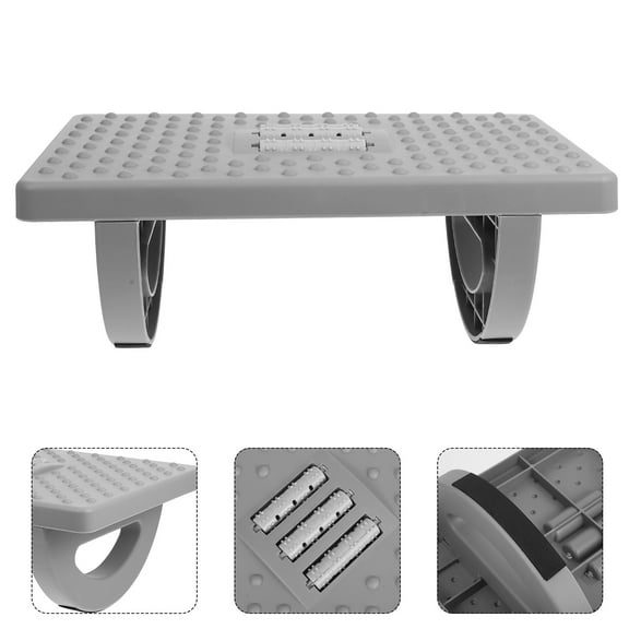 FRCOLOR  Foot Rest for under Desk at Work Ergonomic Child Office Grey