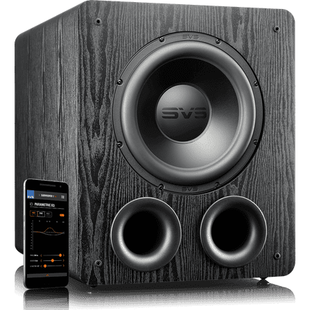 SVS PB-2000 Pro, 12" Driver, 1500  Watts Peak Power Ported Subwoofer - Black Ash