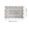 thumbnail image 2 of Scalloped Rug Ivory Wool Indoor Area Rug, Soft Scalloped Area Rug for Dining Room Decor, 2 of 10