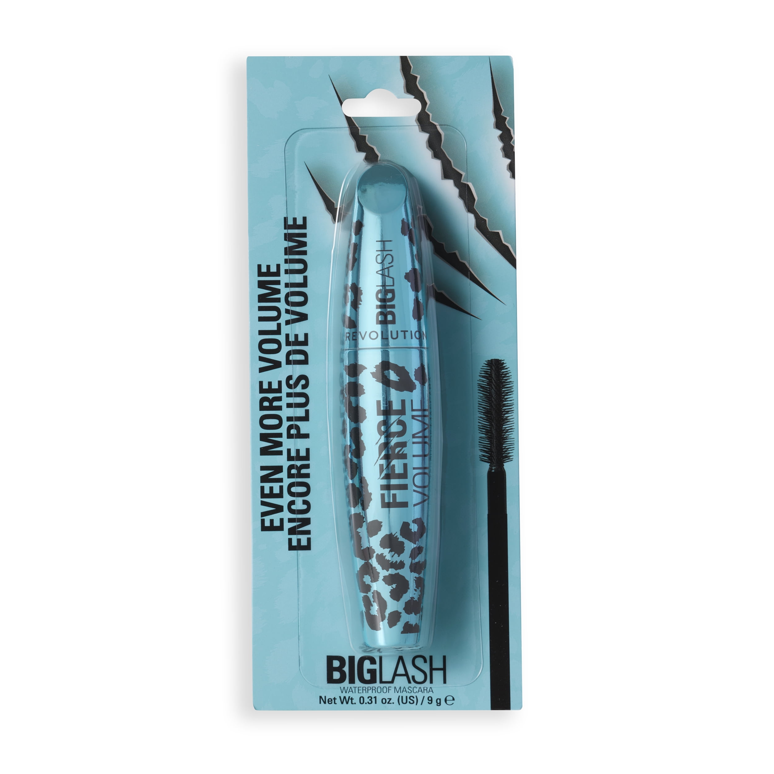 Revolution Big Lash Fierce Volume Mascara Midnight Black Waterproof USA