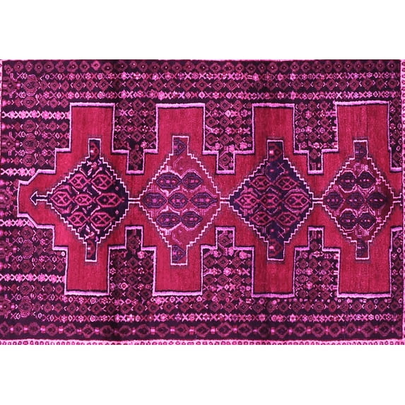Ahgly Company Indoor Rectangle Persian Pink Traditional Area Rugs, 2' x 3'