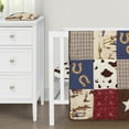 thumbnail image 5 of Sweet Jojo Designs Wild West Cowboy Red Blue and Brown 3 Piece Mini Crib Bedding Set, 5 of 6
