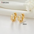thumbnail image 1 of 2022 nuevos pendientes de aro chapados en oro de círculo redondo Simple para mujer, pendientes de anillo de moda coreana, accesorios de joyería Tan Jianjun unisex, 1 of 2