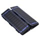 thumbnail image 3 of Cargador solar plegable de 14 W con doble salida USB, tasa de conversión de 0 a 2,5 A, 20,5 % para exteriores, 5 V, color azul, 3 of 14