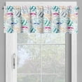 thumbnail image 4 of Ambesonne Fish Valance & Curtain, Retro Cartoon Style, 55"x24", Multicolor, 4 of 6