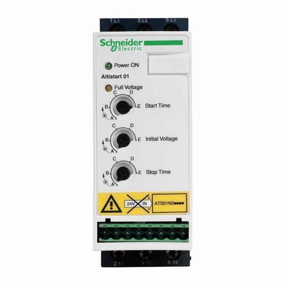 Schneider Electric Soft Start,460VAC,12A,3 Phase ATS01N212RT