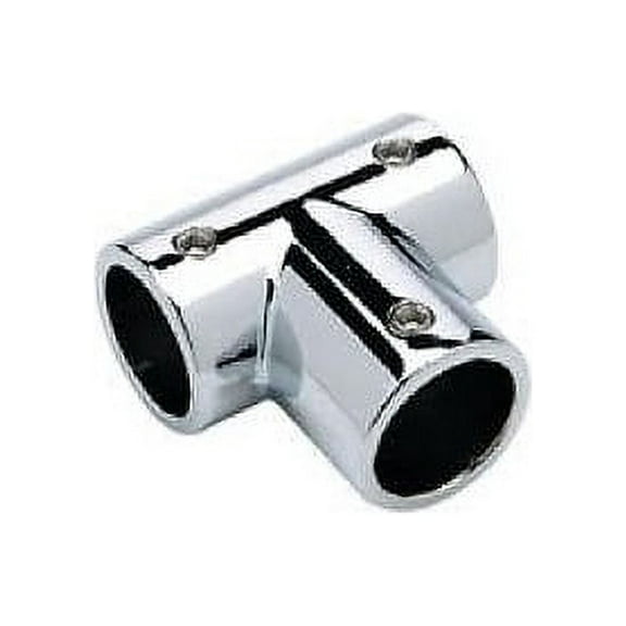 Seachoice 38121 Rail Fitting Tee for 7/8" OD Tubing, Stainless Steel