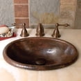 thumbnail image 3 of Native Trails Rolled Baby Classic Brushed Nickel Drop-in Oval Bathroom Sink, 3 of 4