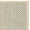 thumbnail image 6 of SAFAVIEH Natural Fiber Clarissa Solid Sisal Area Rug, Black/Ivory, 3' x 5', 6 of 7