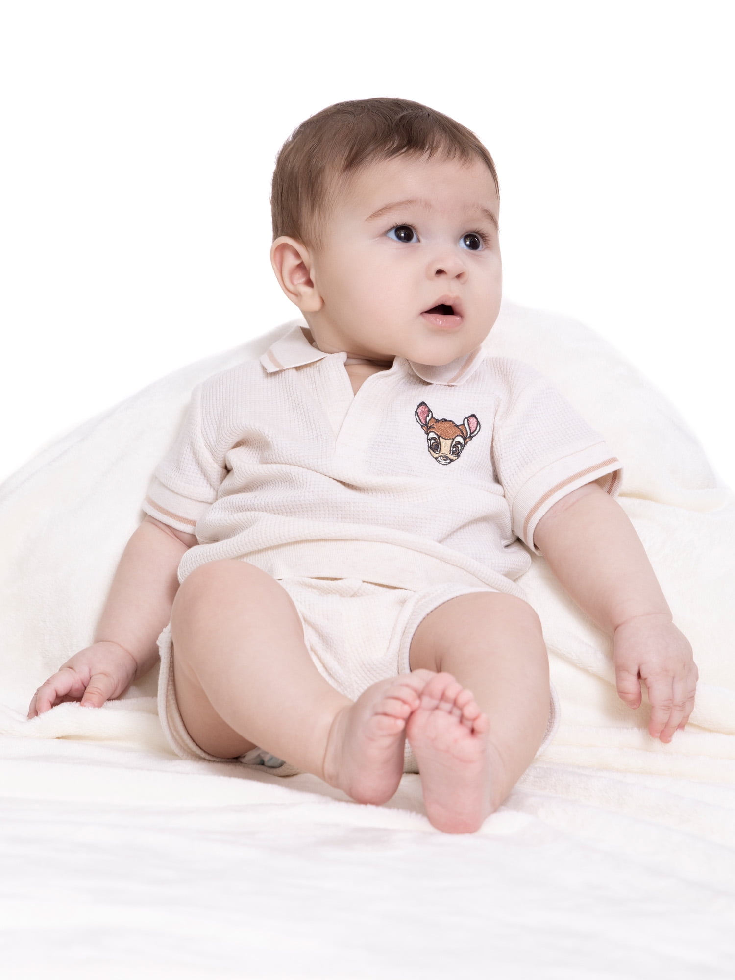 Bambi Baby Polo Shirt and Shorts Set, 2-Piece, Sizes 0M-18M