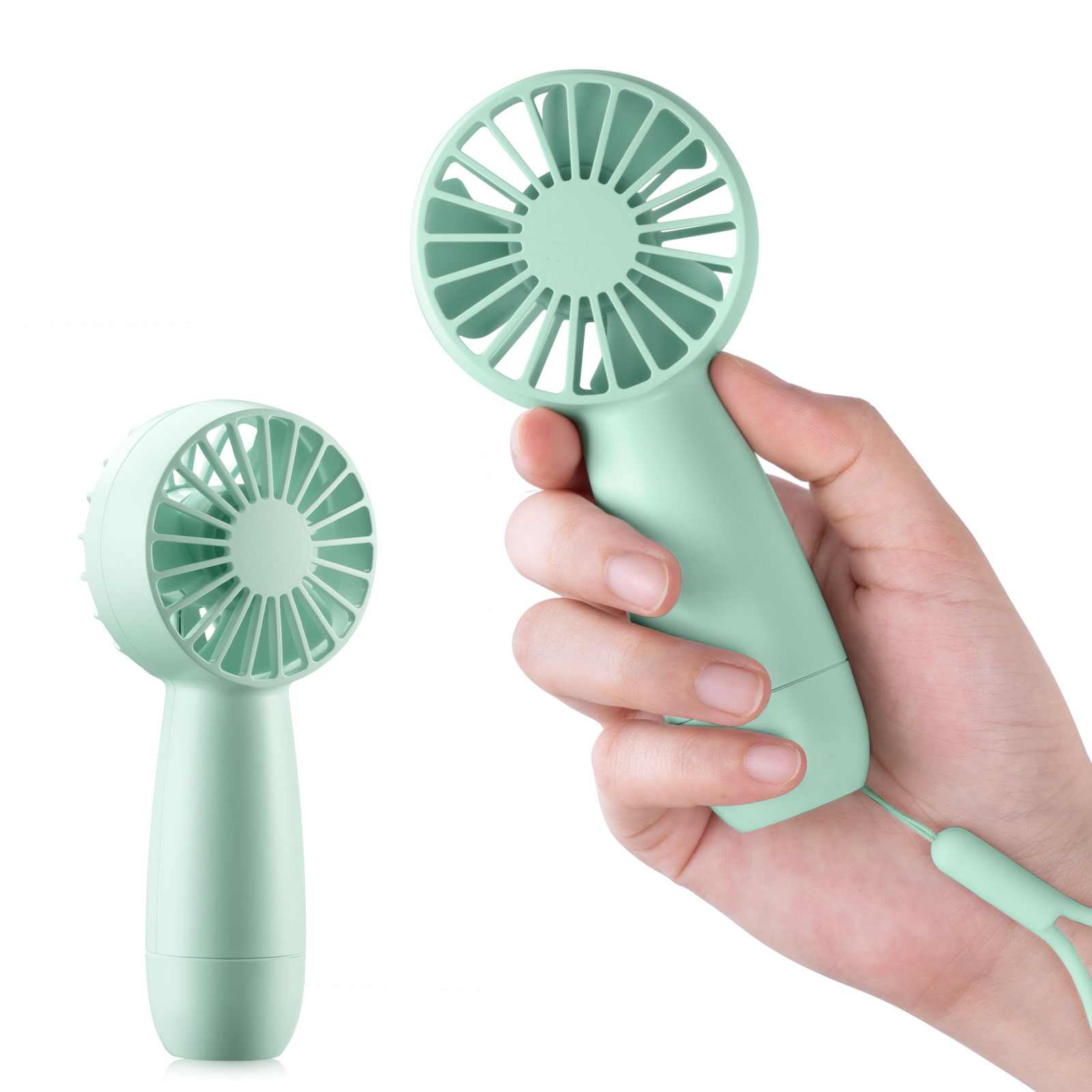 Mini Pocket Fan ,Portable Handheld Fan, Quiet with 3 Speeds, USB