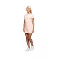 thumbnail image 3 of Women's Modern Fitted Crewneck Mini T-Shirt Dress, S, Pale Pink, by Ambesonne, 3 of 3