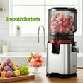 thumbnail image 6 of Aeitto Cold Press Juicer, Juicer Machines with 5.9" Extra Wide Feed Chute, 3-IN-1 Strainers (Juice & Sorbet & Nut Milk), Slow Masticating Juicer Easy to Clean, High Juice Yield, 6 of 10