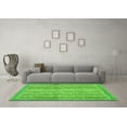 thumbnail image 3 of Ahgly Company Indoor Rectangle Oriental Green Modern Area Rugs, 2' x 5', 3 of 4