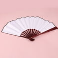 thumbnail image 4 of Masteelf 2 8 Inch Fabric Handheld Folding Fans Chinese Style Fabric Folding Handheld Folded Dance Fans Blank DIY Fans for Wedding Gift Party Favors, 4 of 10