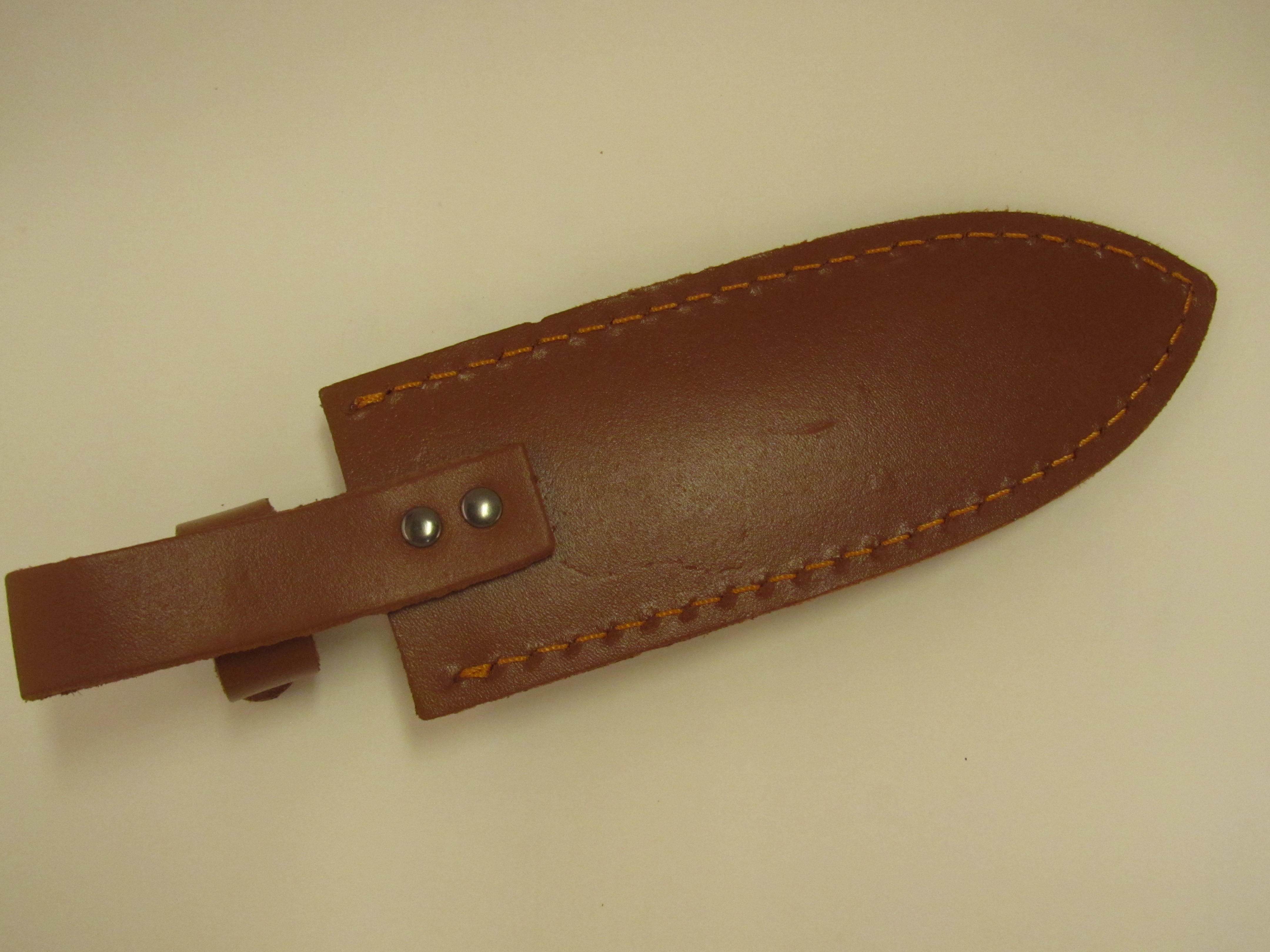 7.5 Inch Normal Hand Made Pure Leather Sheath For Fixed Blade