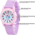 thumbnail image 3 of Reloj para niños, resistente al agua, con piedra de cuarzo, analógico, fácil de estudio, hora y lectura, herramienta de enseñanza para niños y niñas, 3 of 5