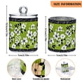 thumbnail image 5 of Yayeee 2 Pack Qtip Holder Bathroom Cotton Swab Canister with Lid Clear Dispenser Set, Retro Floral, 5 of 6
