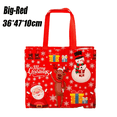 thumbnail image 3 of Bolsas de regalo de Navidad, bolsa de mano con forma de copo de nieve de Papá Noel y alce, bolsas de regalo para niños, bolsa impermeable no tejida gruesa, decoración navideña, 3 of 5