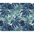 thumbnail image 2 of Soimoi Waterproof Outdoor Fabric By 10 Yard | Leaves Pattern on Blue | 56" Wide | UV Resistant & Durable Taffeta Material for Cushions, Covers, Curtains, awning & DIY Projects, 2 of 7