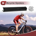 thumbnail image 2 of 38 Set 13G Bicycle Spokes 259mm Bike Wheel Spokes Carbon Steel Black, 2 of 7