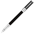 thumbnail image 4 of ST Dupont D-Initial Black & Chrome Fountain Pen - Medium, 4 of 5