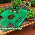 thumbnail image 4 of Repotting Mat for Indoor Plant Transplanting and Mess Control 27"x 27" Thickened Waterproof Potting Tray Foldable Succulent Potting Mat Portable Gardening Mat Garden Gifts for Women & Men, 4 of 10