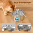 thumbnail image 3 of Fuente de agua Cat IHOUONE de acero inoxidable de 2,6 litros con 6 filtros, 3 of 9