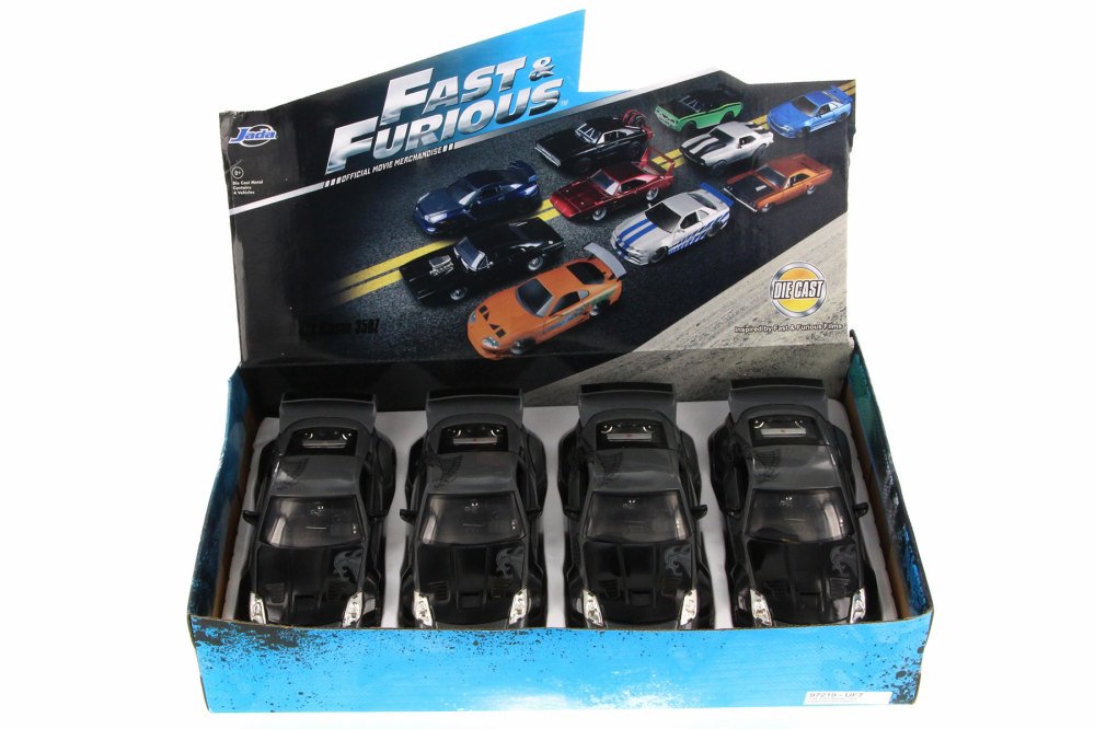 Box Of 4 Diecast Model Cars Fast Furious D K S 06 Nissan 350z Hard Top Gray 1 24 Scale Walmart Com Walmart Com