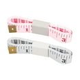thumbnail image 2 of Soft Tape Measure Double Scale Body Sewing Flexible Ruler for Measurement Sewing Tailor Craft Vinyl Ruler Measuring Tape Has Centimetre Scale on Reverse Side 150 cm/60 Inch (1 Pack, White), 2 of 4