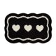 thumbnail image 1 of Alfombra de baño de lujo, alfombra de baño de microfibra absorbente de agua súper suave, alfombra de baño peluda de felpa antideslizante, 16 x 24, negro, 1 of 5