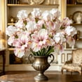 thumbnail image 4 of Partheme Artificial Bearded Flower with Natural Oil Painting Style Colors, EVA Touch Fake Flowers for Home Living Room Bedroom and Wedding Decoration, D, 4 of 7