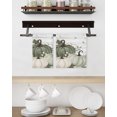 thumbnail image 3 of Sage Green Fall Kitchen Dish Towels for Drying Dishes Set of 4, Thanksgiving Pumpkins Botanical Harvest Waffle Weave Microfiber Hand Tea Bathroom Towels Quick Dry & Absorbent Towel 15.7x23.6, 3 of 7