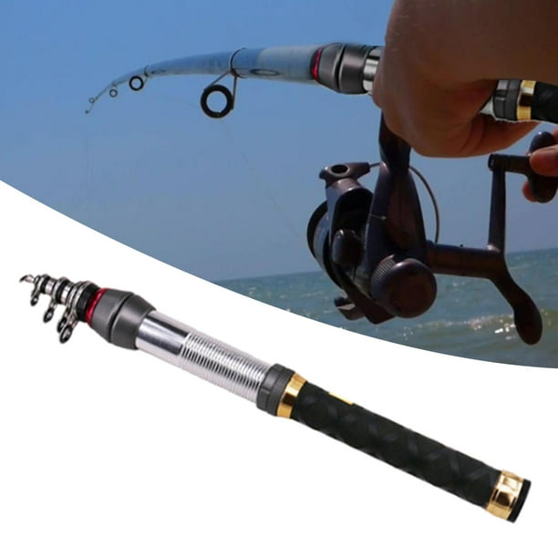 Fiber Telescopic Fishing Rod Hard Ultralight Starter Comfortable