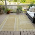 thumbnail image 6 of Addison Rugs Chantille Indoor/Outdoor Transitional Art Deco Beige Washable Rectangle Rug, 10' x 14', 6 of 6