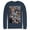 Navy Blue, variant on Men's Superman Hidden Hero Glimmer  Long Sleeve Shirt Navy Blue Small