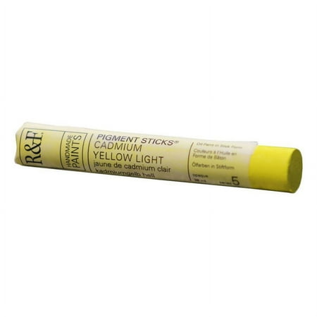 UPC: 0836943005518 | R&F Handmade Paints Pigment Stick 38ml Cadmium Yellow Light