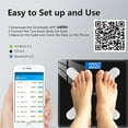thumbnail image 4 of Amdohai Dara Smart BMI Digital Scale - Measure Weight and Body Fat - Most Accurate Bluetooth Glass Bathroom Scale (White), 4 of 8