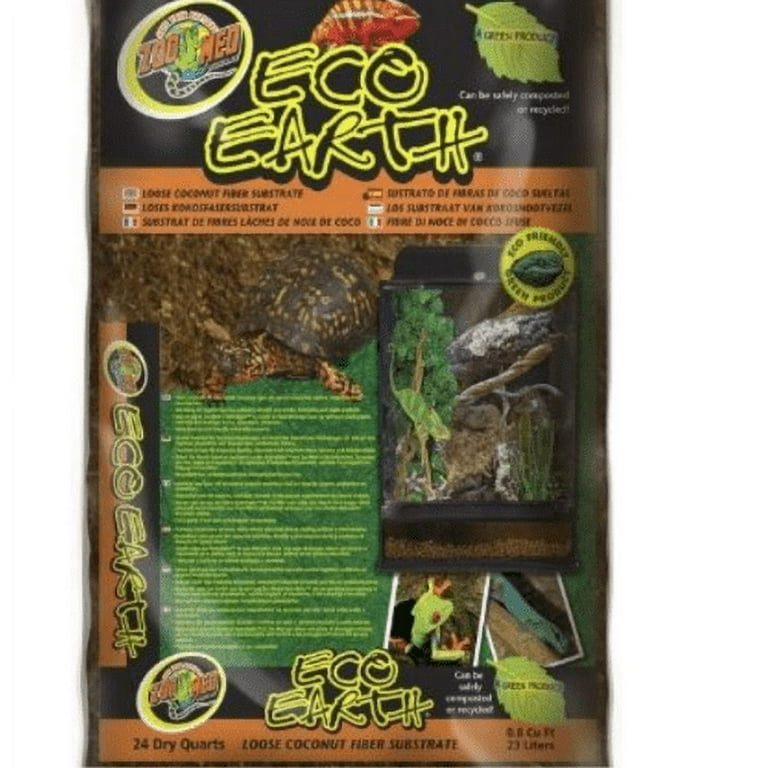 Zoo Med Eco Earth Loose Coconut Fiber Substrate 24 Quarts Pack of 2 Walmart