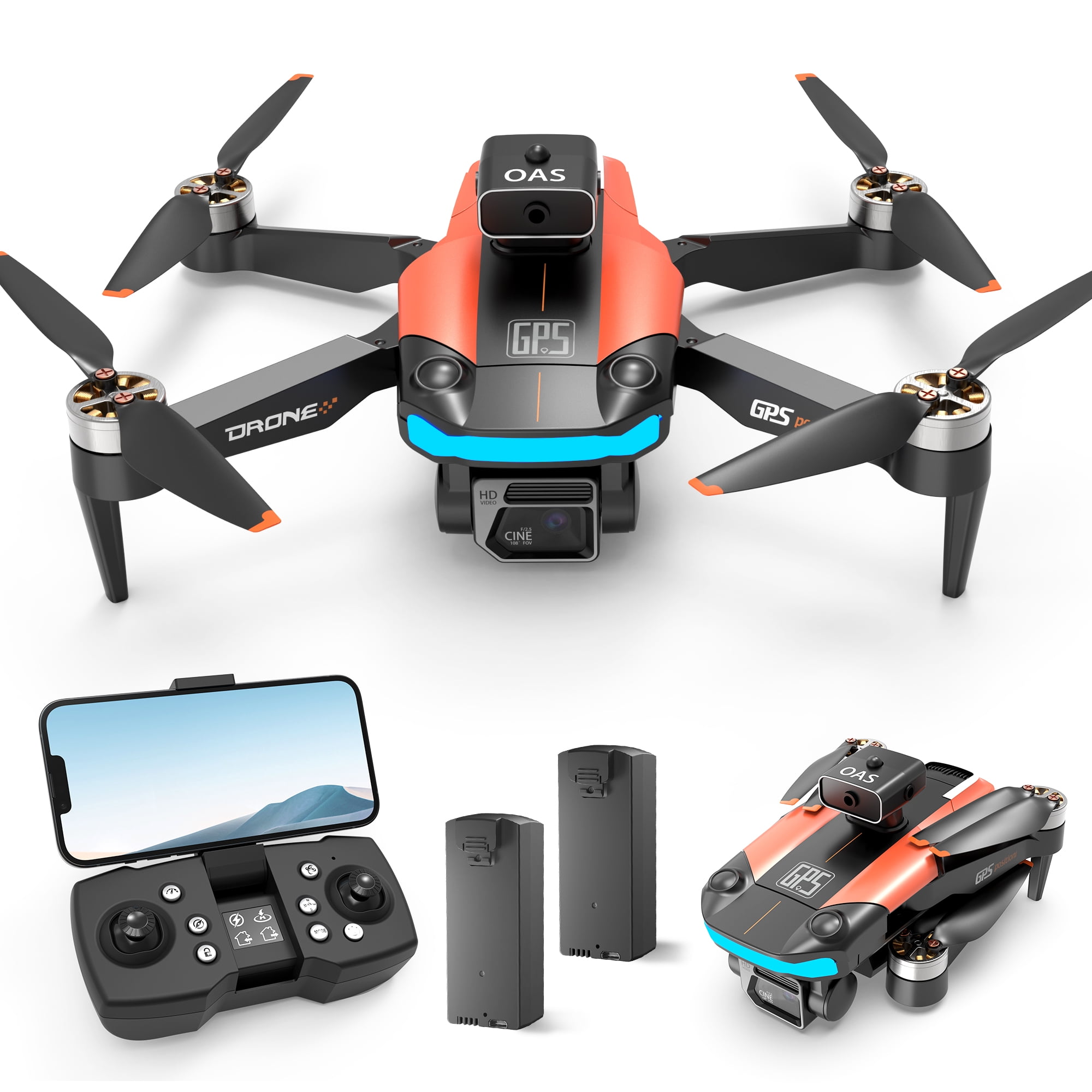 Waktuk NC23736 E58 Drone with Camera for Adults Kids Foldable RC Quadcopter Drone Toys Walmart