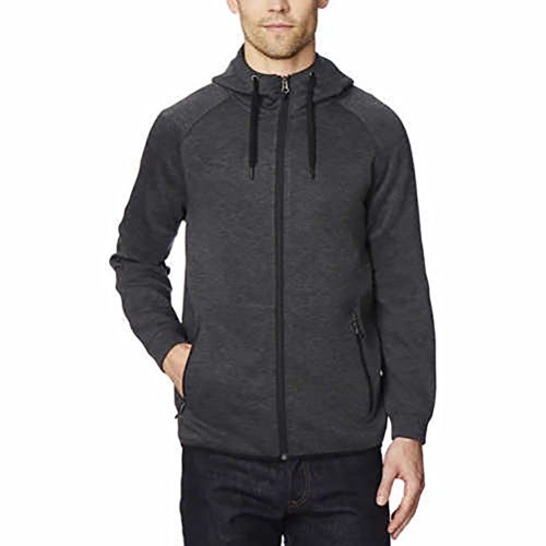 32 Degrees - 32 Degrees Men's Tech Fleece Full Zip Hoodie, Heather ...