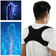 thumbnail image 3 of Posture Correction Belt, Adjustable Micro Elastic Breathable Lightweight Hunchback Corrector, Stylish Comfortable Neoprene 95g for Traveling Unisex Gym Computer, 3 of 7