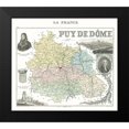 thumbnail image 2 of Migeon 17x15 Black Modern Framed Museum Art Print Titled - Puy de Dome Department France - Migeon 1869, 2 of 5