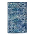 thumbnail image 1 of Linon Emerald Duluth Woven Microfiber Polyester 2'2"x3'2" Rug in Navy, 1 of 8